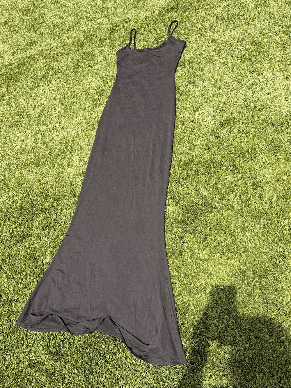 Amazon Black Spaghetti-Strap Maxi Dress